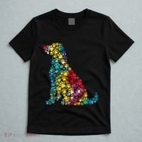 Tie Dye Love Dog Paw Pets Print Animal Lover Rainbow T-Shirt thumb 5