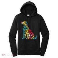 Tie Dye Love Dog Paw Pets Print Animal Lover Rainbow Women's Hoodie thumb 0