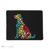 Tie Dye Love Dog Paw Pets Print Animal Lover Rainbow Mousepad thumb 0