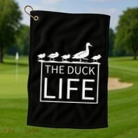 The Duck Life! Golf Towel thumb 1
