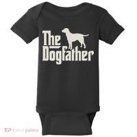 The Dogfather Labrador Funny Dog Owner Baby Bodysuit thumb 0