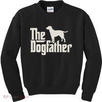The Dogfather Labrador Funny Dog Owner Kids Sweatshirt thumb 0