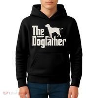 The Dogfather Labrador Funny Dog Owner Kids Hoodie thumb 4