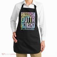 Tie Dye Librarian Straight Outta Energy Love Teacher Life Apron thumb 2