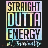 Tie Dye Librarian Straight Outta Energy Love Teacher Life Hat thumb 2