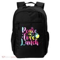 Tie Dye Lunch Lady Peace Love Lunch Cafeteria Squad Wo Backpack thumb 0