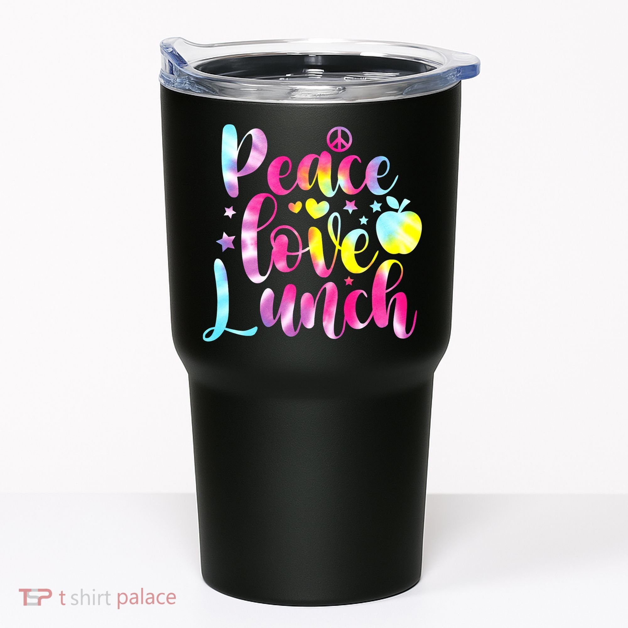 Tie Dye Lunch Lady Peace Love Lunch Cafeteria Squad Wo Tumbler