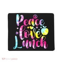 Tie Dye Lunch Lady Peace Love Lunch Cafeteria Squad Wo Mousepad thumb 0