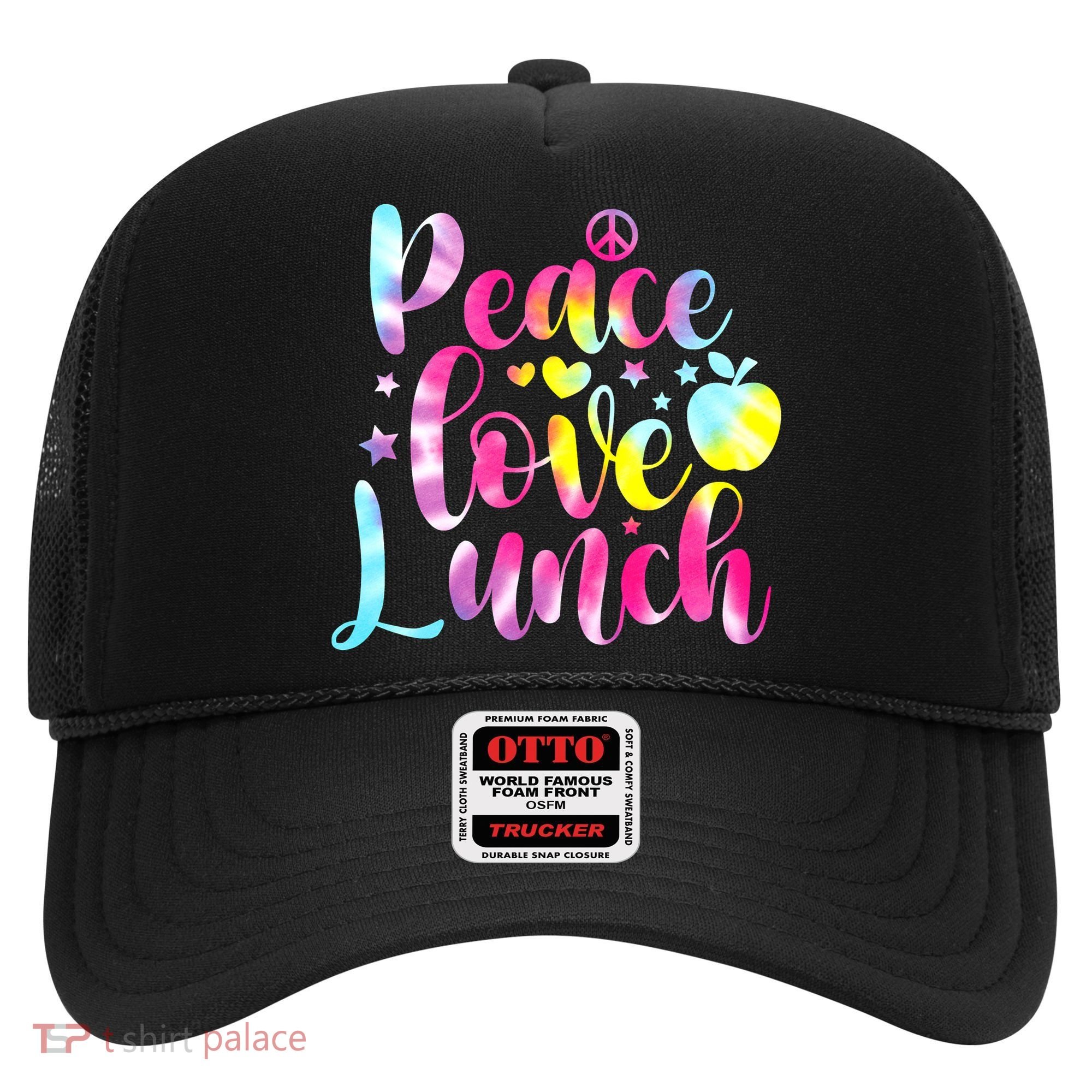Tie Dye Lunch Lady Peace Love Lunch Cafeteria Squad Wo Hat