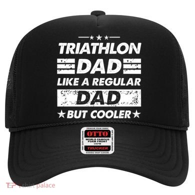 Triathlon Dad Like A Regular Dad Funny Triathlon Great Gift Hat