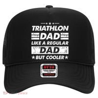 Triathlon Dad Like A Regular Dad Funny Triathlon Great Gift Hat thumb 0