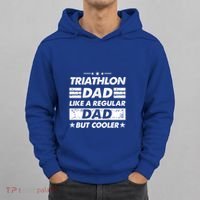 Triathlon Dad Like A Regular Dad Funny Triathlon Great Gift Hoodie thumb 0