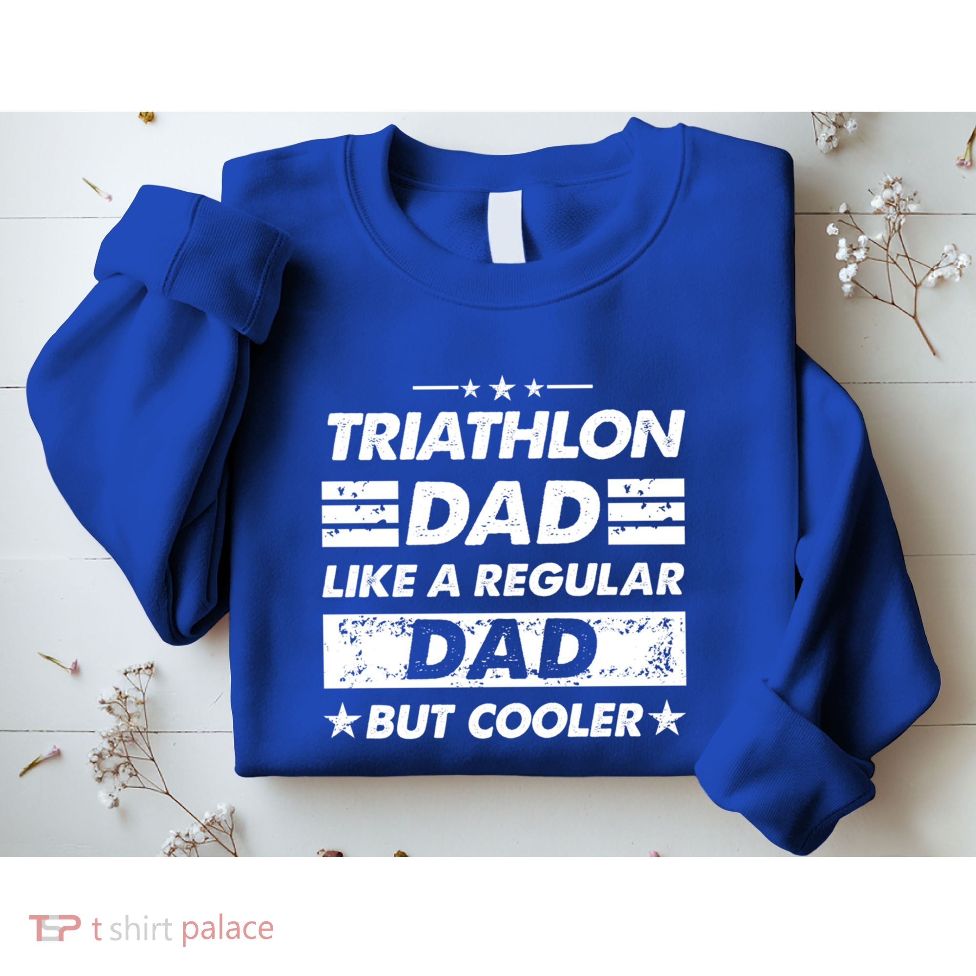 Triathlon Dad Like A Regular Dad Funny Triathlon Great Gift Sweatshirt