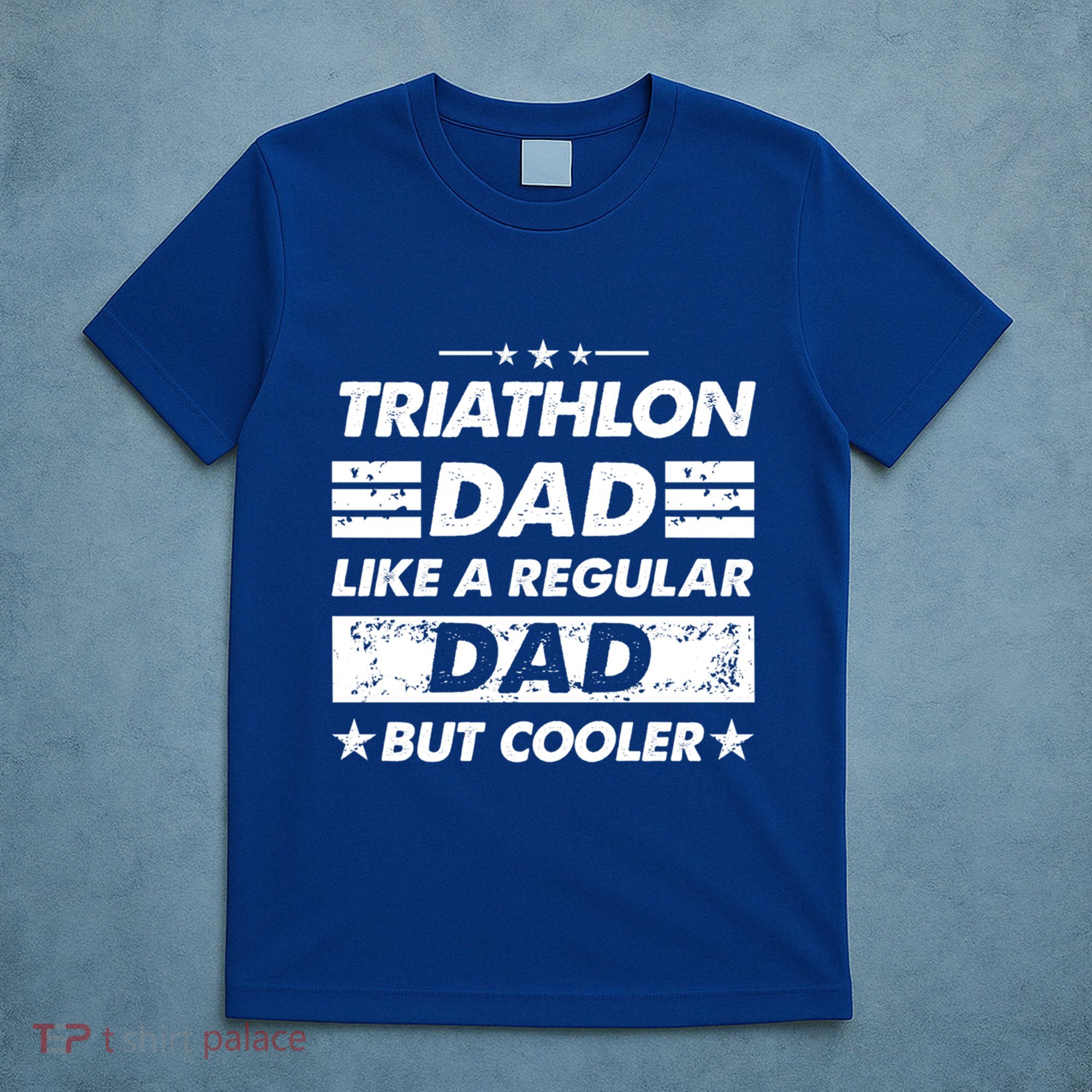Triathlon Dad Like A Regular Dad Funny Triathlon Great Gift T-Shirt