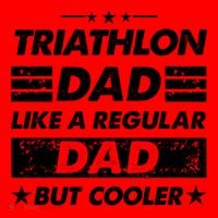 Triathlon Dad Like A Regular Dad Funny Triathlon Great Gift Santa Hat thumb 1