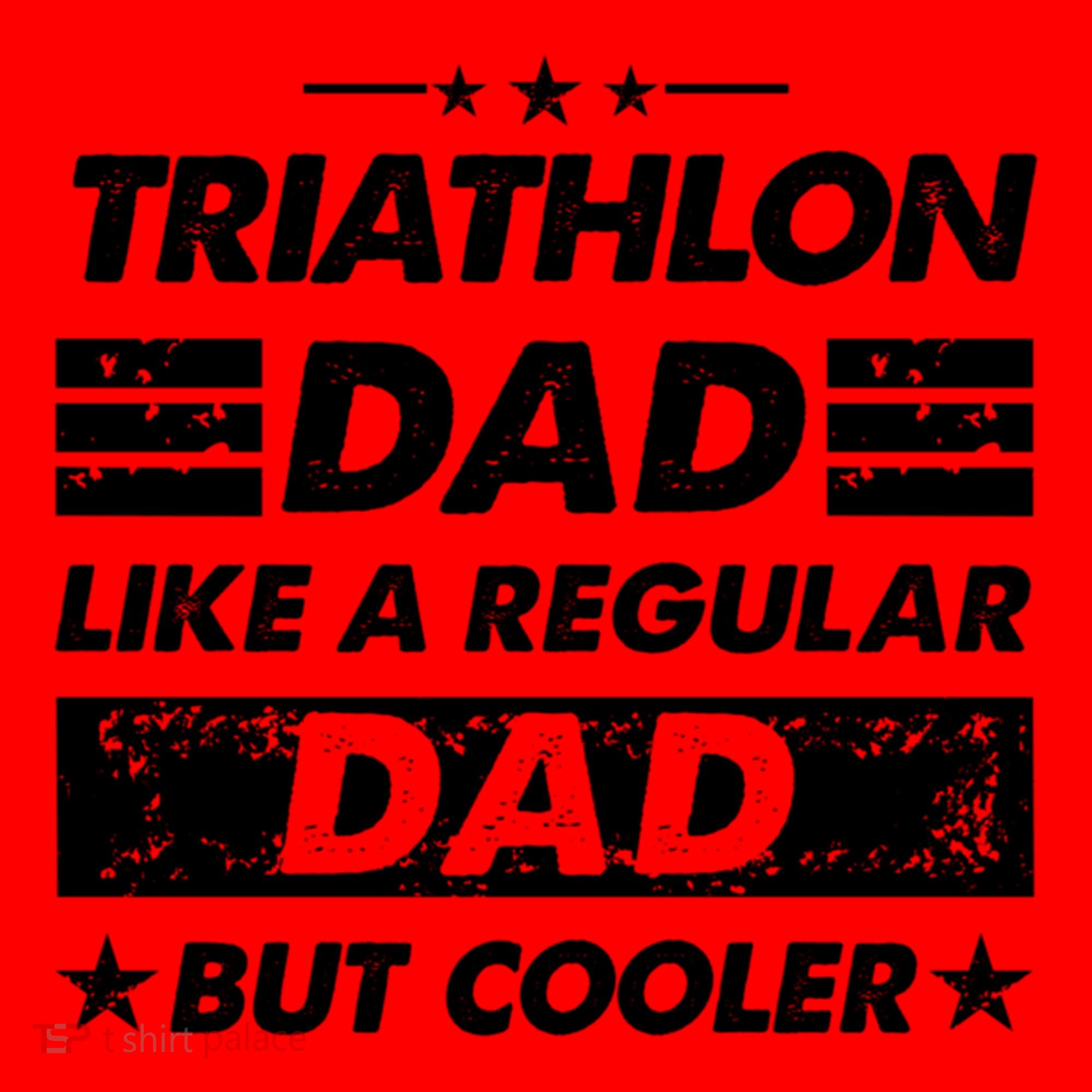 Triathlon Dad Like A Regular Dad Funny Triathlon Great Gift Santa Hat