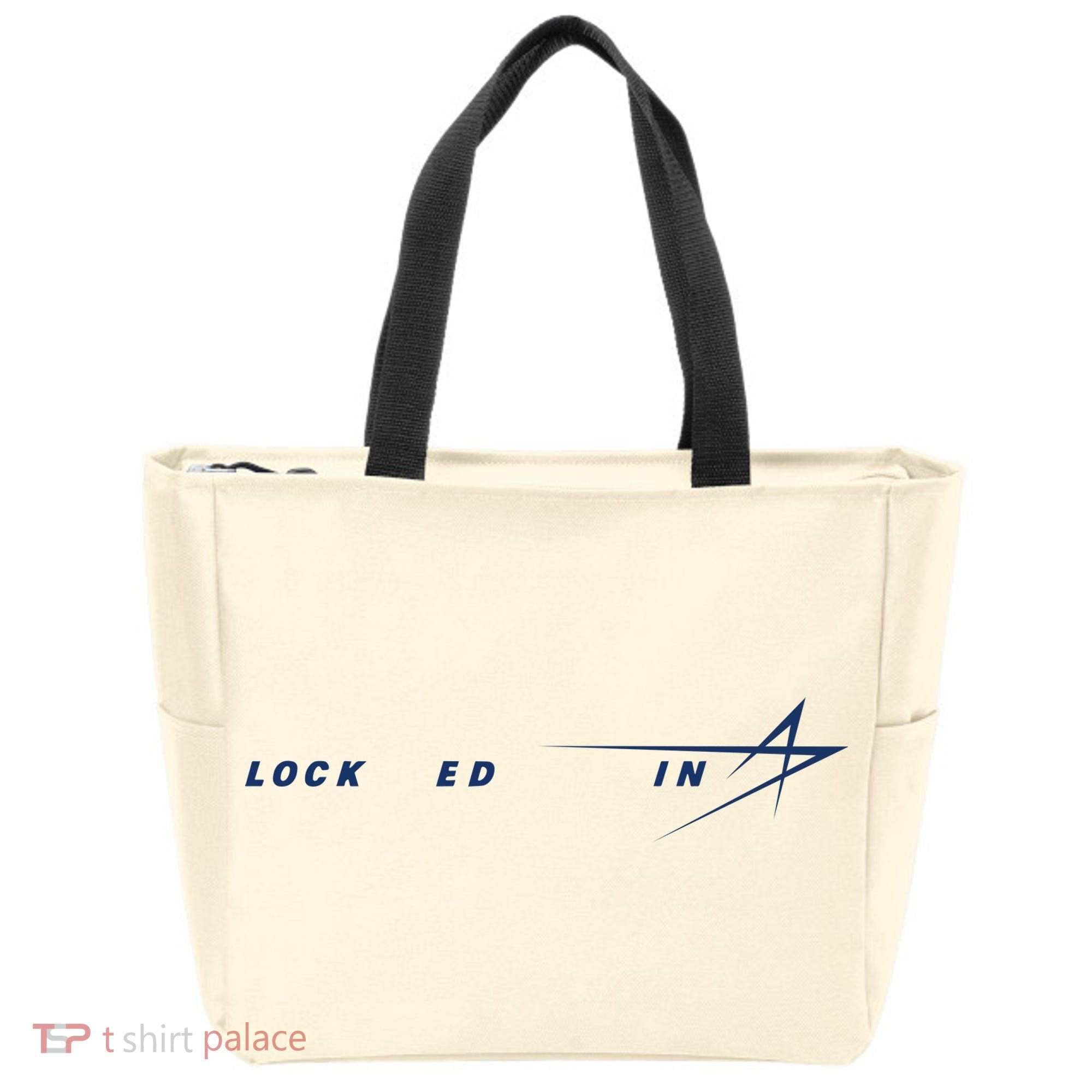 Tweet Davidson Locked In Lockheed Martin Tote Bag