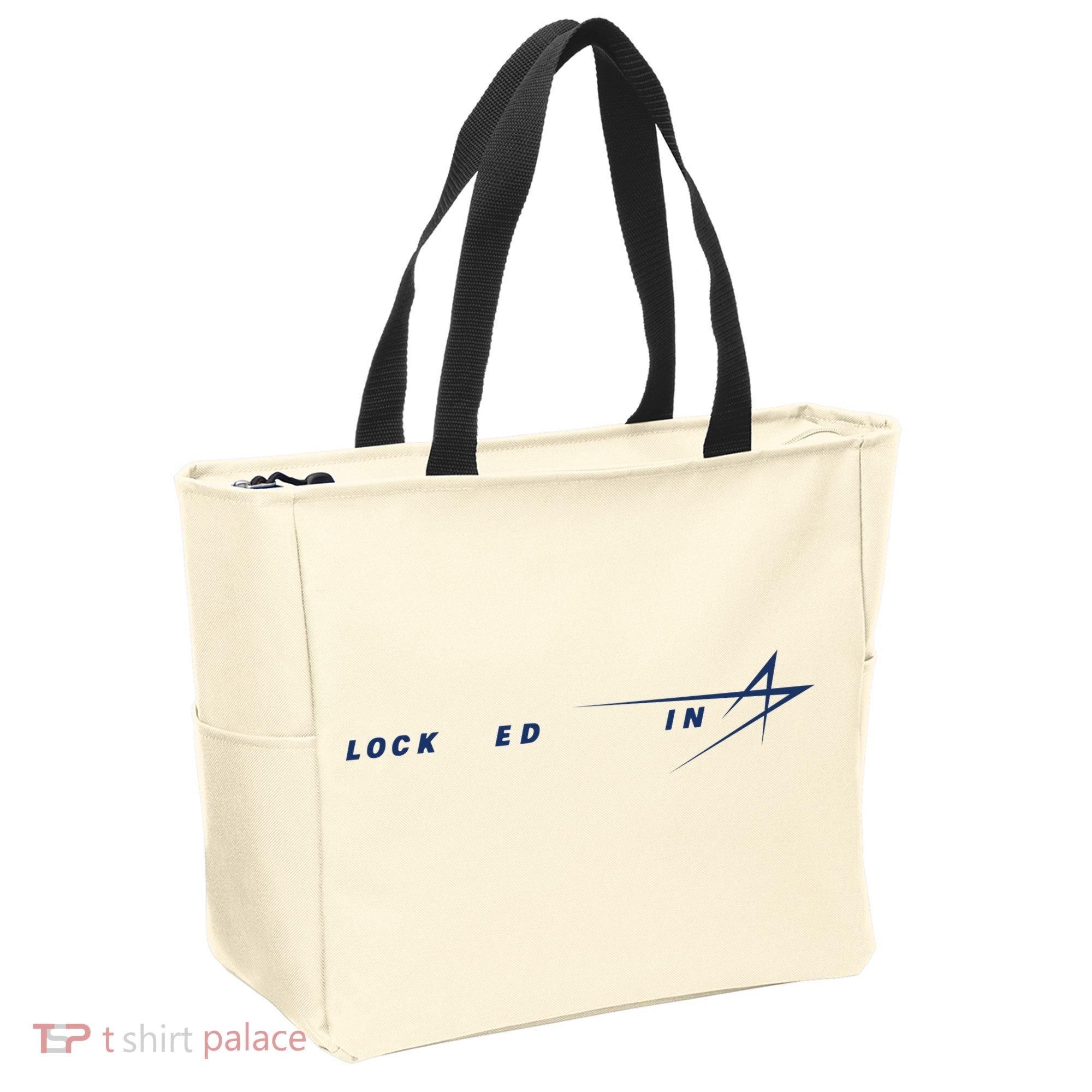 Tweet Davidson Locked In Lockheed Martin Tote Bag