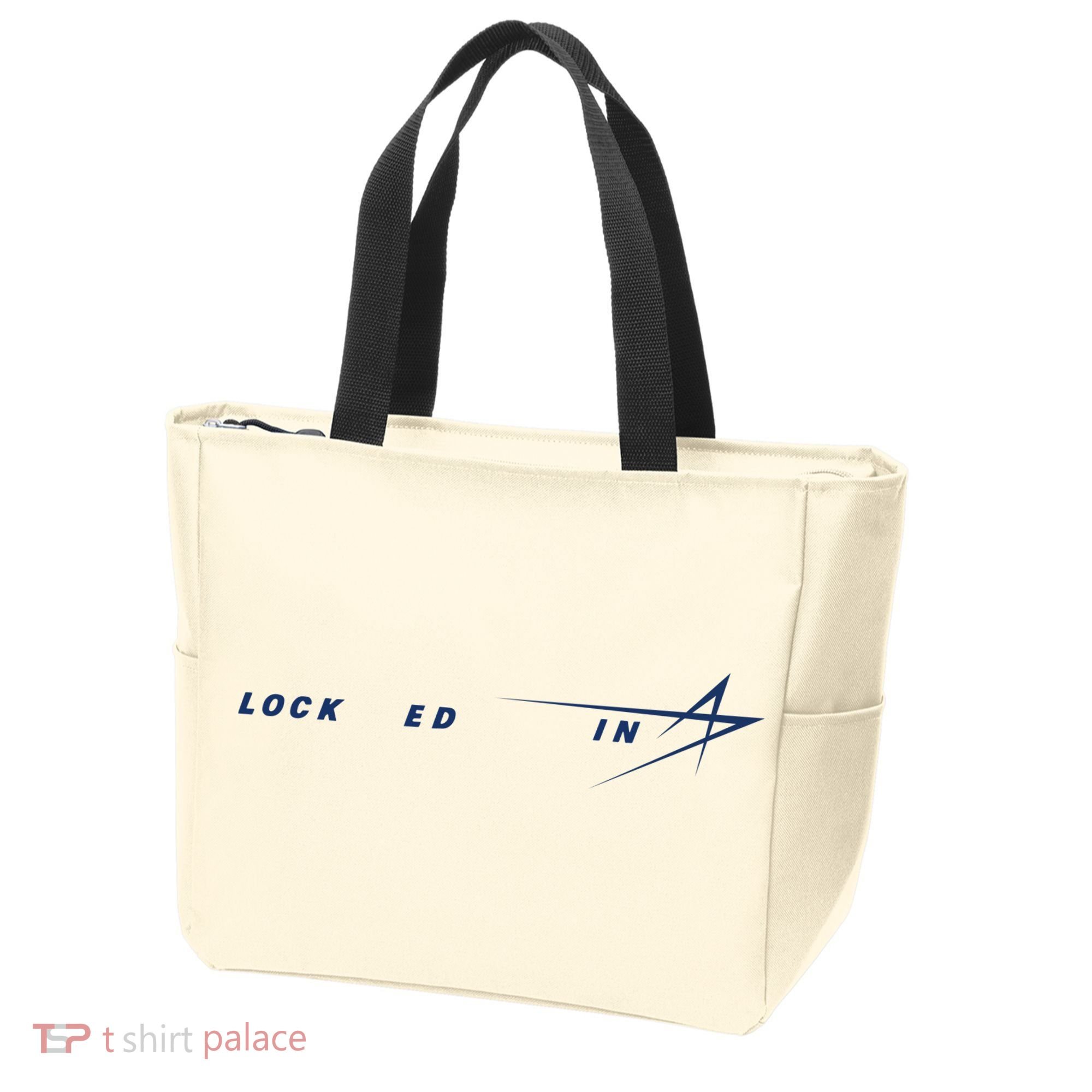 Tweet Davidson Locked In Lockheed Martin Tote Bag