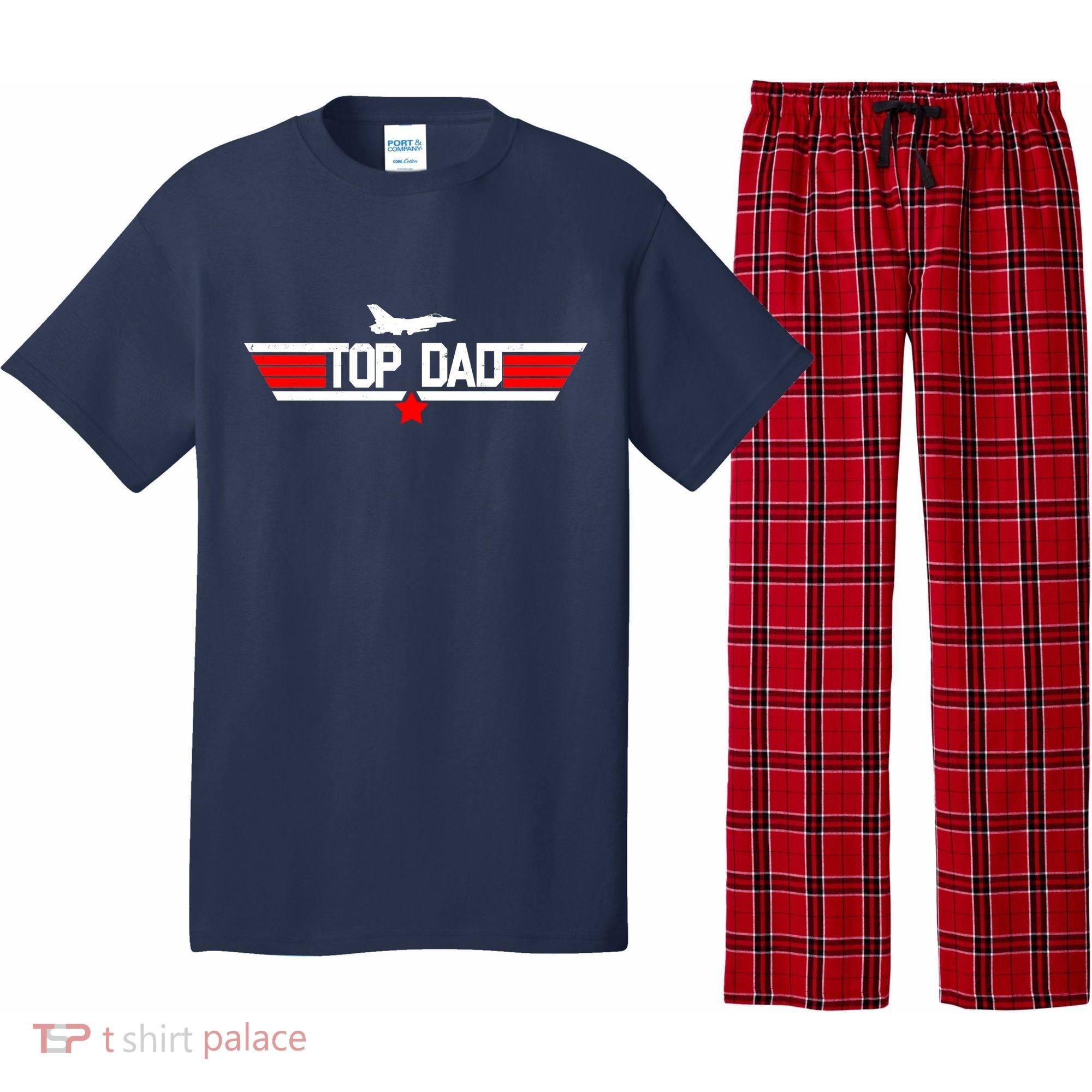 Top Dad Logo Father's Day Pajama Set