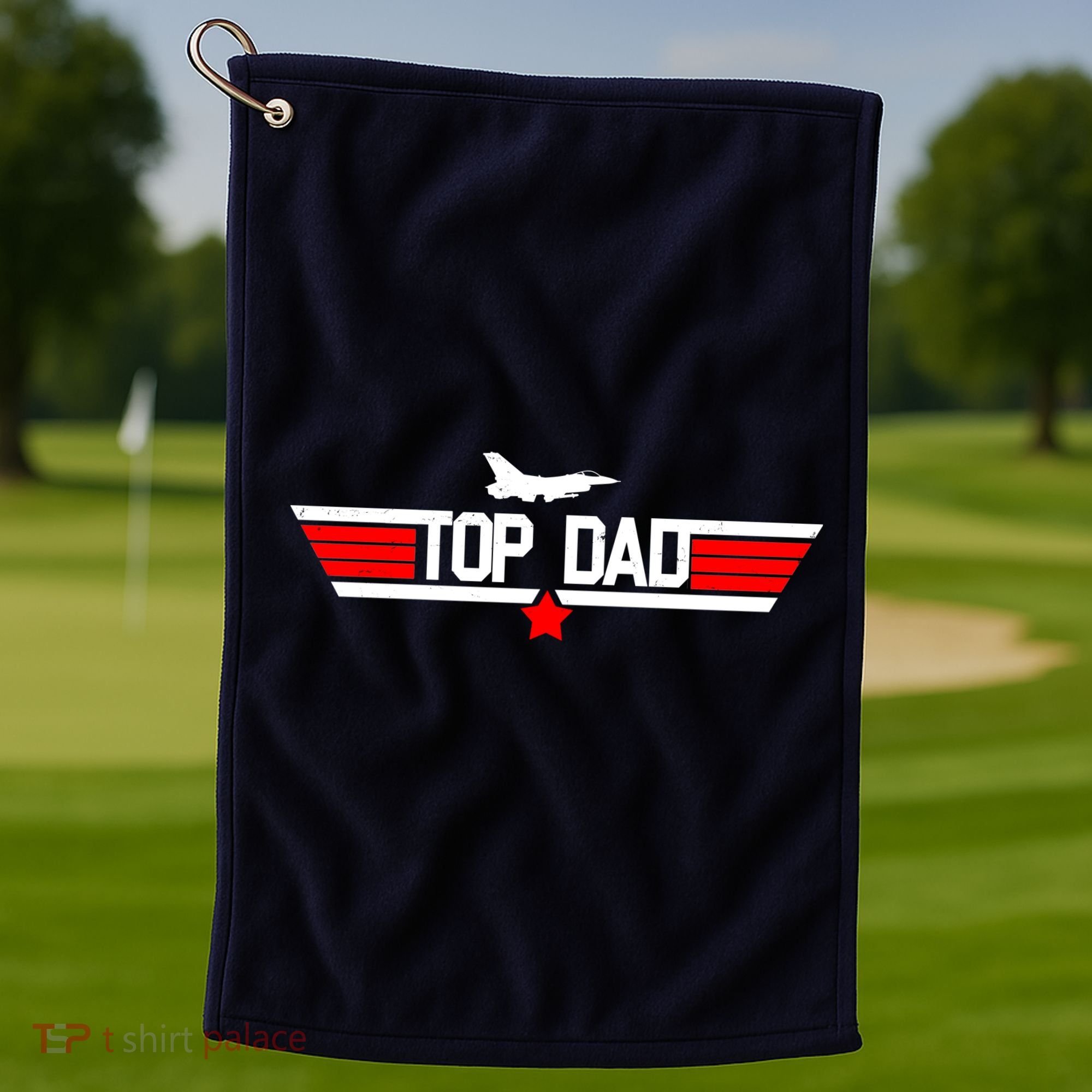 Top Dad Logo Father's Day Golf Towel