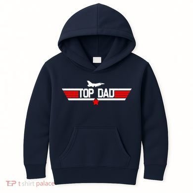 Top Dad Logo Father's Day Kids Hoodie