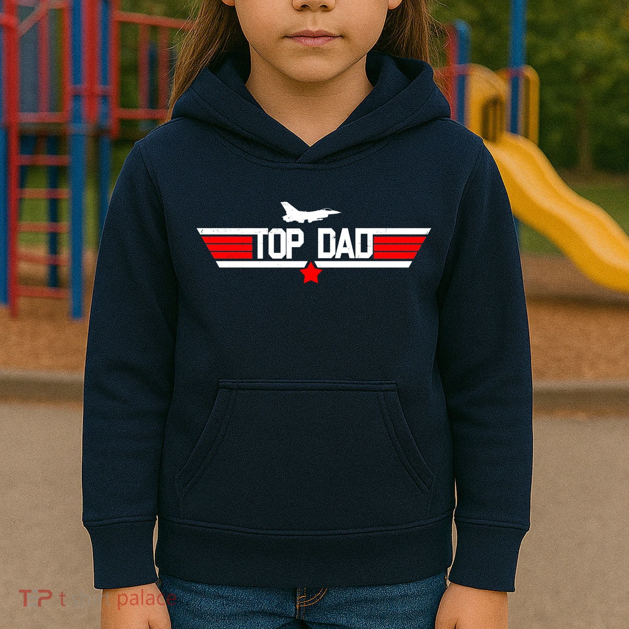 Top Dad Logo Father's Day Kids Hoodie