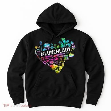 Tie Dye Lunch Lady Cafeteria Staff Welcome Back To School Hoodie