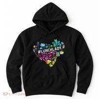 Tie Dye Lunch Lady Cafeteria Staff Welcome Back To School Hoodie thumb 0