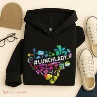 Tie Dye Lunch Lady Cafeteria Staff Welcome Back To School Hoodie thumb 4
