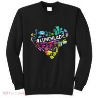 Tie Dye Lunch Lady Cafeteria Staff Welcome Back To School Sweatshirt thumb 0
