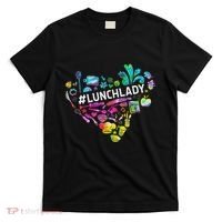 Tie Dye Lunch Lady Cafeteria Staff Welcome Back To School T-Shirt thumb 0