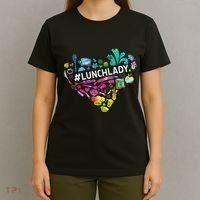 Tie Dye Lunch Lady Cafeteria Staff Welcome Back To School T-Shirt thumb 4