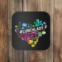 Tie Dye Lunch Lady Cafeteria Staff Welcome Back To School Coaster thumb 0