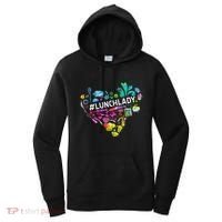 Tie Dye Lunch Lady Cafeteria Staff Welcome Back To School Women's Hoodie thumb 0
