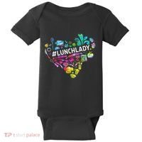 Tie Dye Lunch Lady Cafeteria Staff Welcome Back To School Baby Bodysuit thumb 0