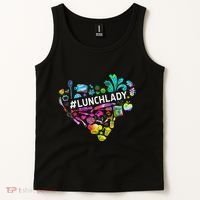 Tie Dye Lunch Lady Cafeteria Staff Welcome Back To School Tank Top thumb 2