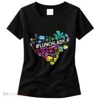 Tie Dye Lunch Lady Cafeteria Staff Welcome Back To School Women's T-Shirt thumb 0