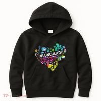 Tie Dye Lunch Lady Cafeteria Staff Welcome Back To School Kids Hoodie thumb 0