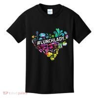 Tie Dye Lunch Lady Cafeteria Staff Welcome Back To School Kids T-Shirt thumb 0