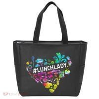 Tie Dye Lunch Lady Cafeteria Staff Welcome Back To School Tote Bag thumb 0
