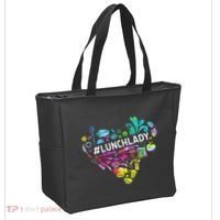 Tie Dye Lunch Lady Cafeteria Staff Welcome Back To School Tote Bag thumb 2