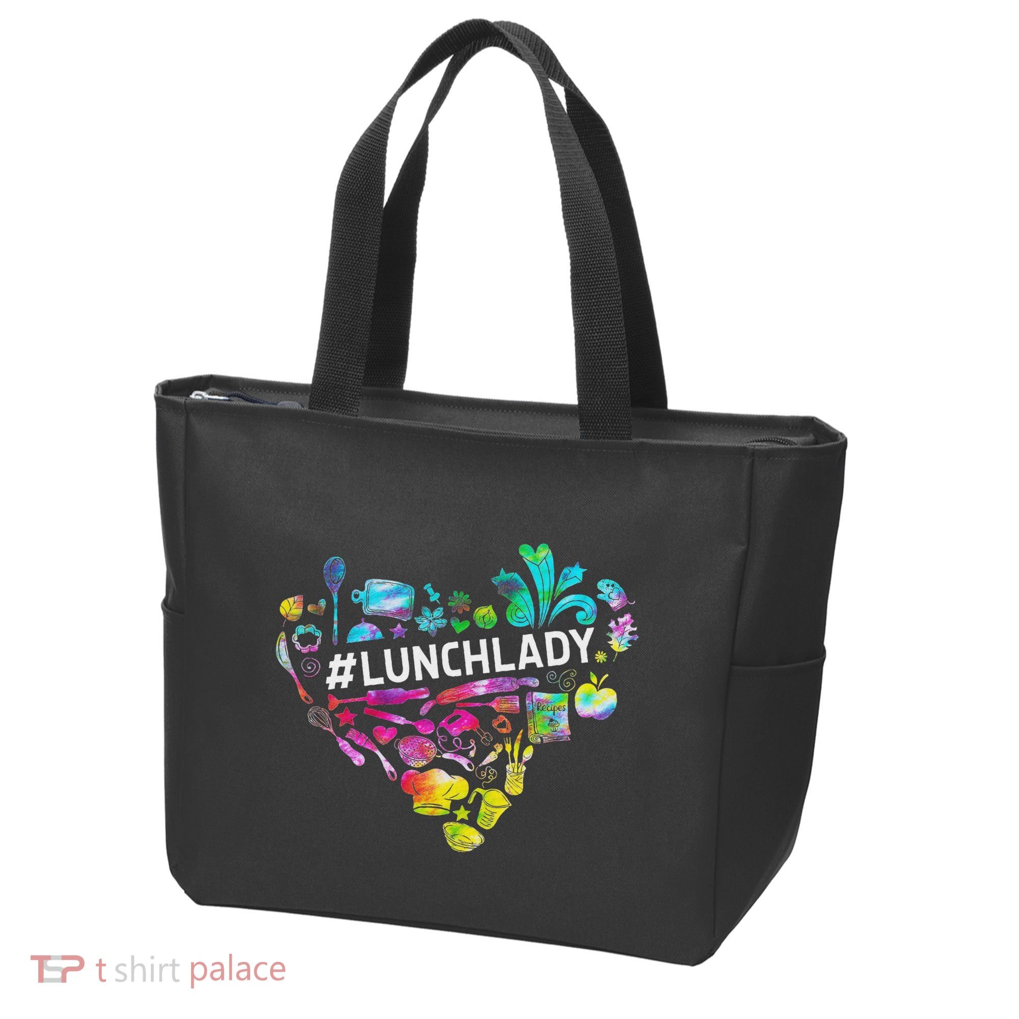 Tie Dye Lunch Lady Cafeteria Staff Welcome Back To School Tote Bag