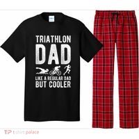 Triathlon Dad Like A Regular Dad But Cooler Triathlon Dad Cute Gift Pajama Set thumb 0
