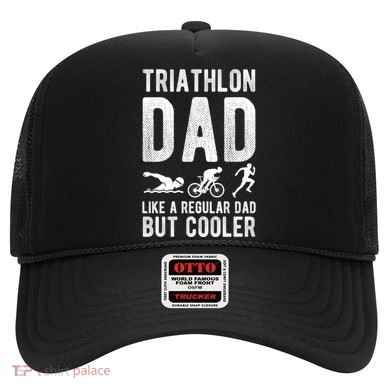 Triathlon Dad Like A Regular Dad But Cooler Triathlon Dad Cute Gift Hat