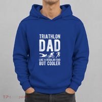 Triathlon Dad Like A Regular Dad But Cooler Triathlon Dad Cute Gift Hoodie thumb 0