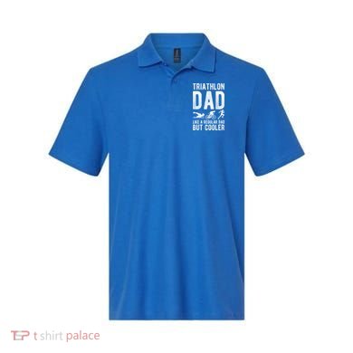 Triathlon Dad Like A Regular Dad But Cooler Triathlon Dad Cute Gift Polo
