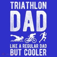 Triathlon Dad Like A Regular Dad But Cooler Triathlon Dad Cute Gift Visor thumb 3