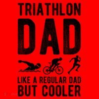 Triathlon Dad Like A Regular Dad But Cooler Triathlon Dad Cute Gift Santa Hat thumb 1