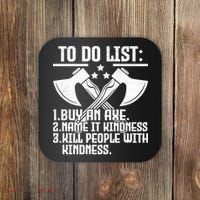 To Do List Buy An Axe Funny Coaster thumb 0